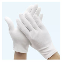 Marching Band Parade Performance White Cotton Gloves for Kids and Adults