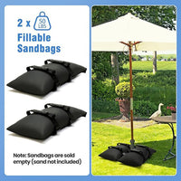 Refillable Sandbag Outdoor Umbrella Base Weight for Patio Garden Backyard Camping