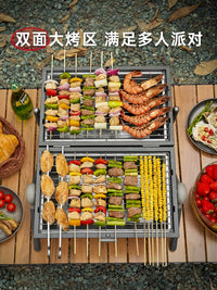 Portable Folding Charcoal Grill for Home Outdoor Camping BBQ
