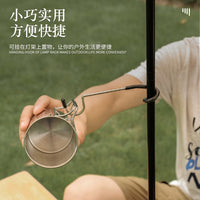 Outdoor Camping Lantern Pole Hook Multifunctional Non-slip S-Hook Stainless Steel Pig Tail Storage Hook