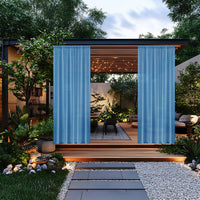 Outdoor Waterproof Polyester Rod Pocket Curtain for Patio Gazebo