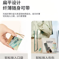 Ultra-Light Flat Five-Fold Sun Protection UV Umbrella for Sunny and Rainy Days, Compact Mini Card Umbrella