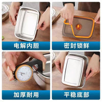 Stainless Steel Food Storage Container with Airtight Lid for Meal Prep, Picnic, and Refrigerator Organization