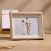 Wooden Hollow 3D Photo Frame for Tabletop or Wall Mounting, Multiple Sizes