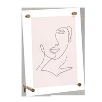 Double-Sided Transparent Acrylic Photo Frame for Desktop Display