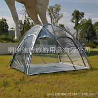 Outdoor Sunroom Greenhouse Tent - Portable Windproof Rainproof Shelter for Plants, Stalls, and Relaxation