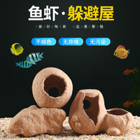 Aquarium Ceramic Breeding Cave and Shelter for Cichlids and Shrimp