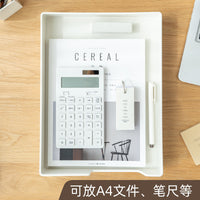 Stackable Desktop File Organizer Tray for Office Documents
