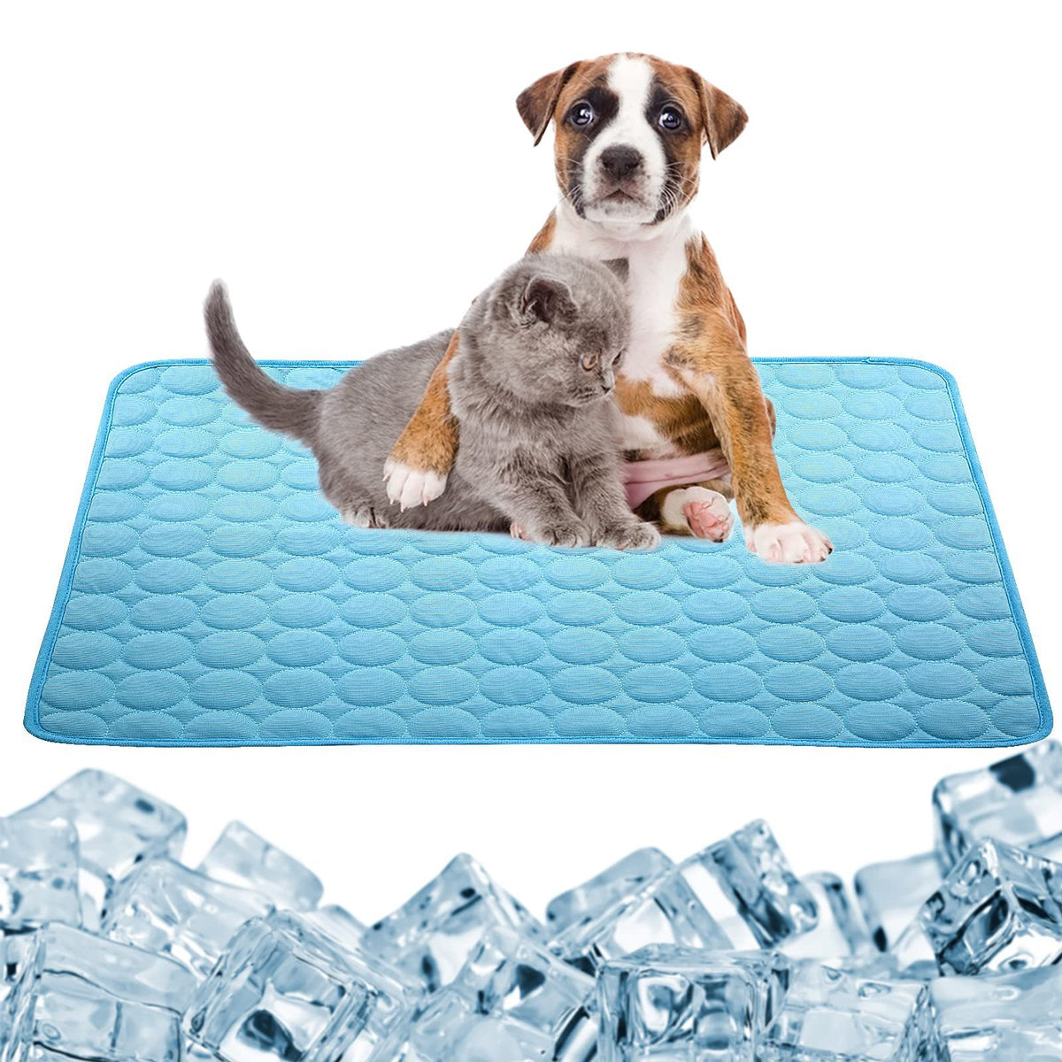 Pet Cooling Mat for Dogs and Cats, Breathable Summer Bed for Kennels