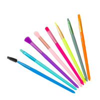 8-Piece Dopamine Colorful Makeup Brush Set for Eyeshadow Blending and Eyelashes