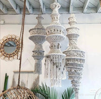 Bohemian Woven Pendant Light Shade for Living Room Dining Room Hotel Decor