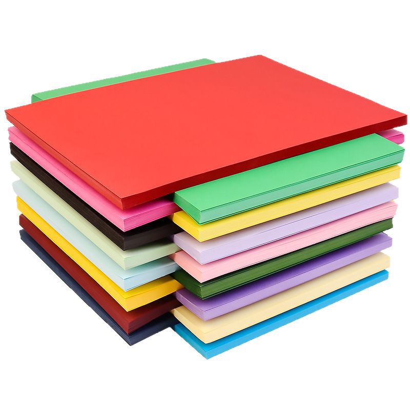 A4 Colored Cardstock 30-Color Wood Pulp Hard Cardboard for Kids Painting Art Supplies
