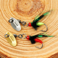 Winged Mosquito Fly Fishing Lures Set with Lure Box for Trout Bass Panfish