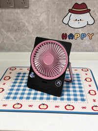 Portable USB Rechargeable Mini Desk Fan for Kitchen & Bathroom, Powerful Cooling