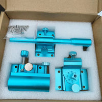 Fishing Box Aluminum-Magnesium Alloy Detachable Rod Holder, Keepnet Holder, and Bait Tray Holder Set