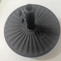 Outdoor Round Water-Filled Umbrella Base for Patio and Garden, 22L Capacity