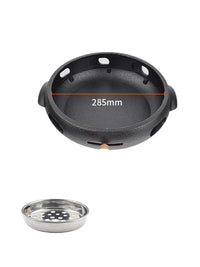 Korean Style Cast Iron BBQ Grill Charcoal Barbecue Stove for Home and Commercial Outdoor Use Smokeless Roasting Pot