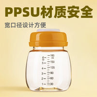 PPSU/PP Breast Milk Storage Bottle with Wide Neck for Pump and Preservation