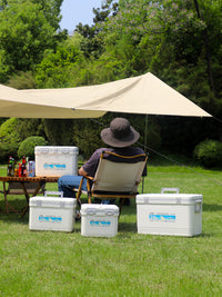 Portable Insulated Cooler Ice Chest for Camping, Outdoor Events, and Commercial Use - Long-Lasting Cold Retention