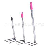 Steel Rake Garden Cultivator Hand Tool for Soil Loosening and Harvesting