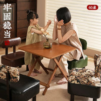 Portable Bamboo Folding Table for Outdoor Picnic Camping and Home Use