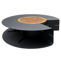 Outdoor Wood-Burning Fire Pit for Patios and Gardens, Decorative Fireplace for Ambiance and Heating
