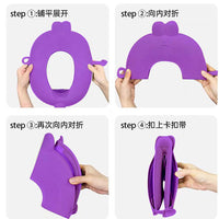 Soft Foldable Waterproof Toilet Seat Cushion, Cute Rabbit Pattern, Washable for Travel & Outdoor Use