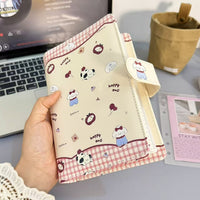 Cute Happy Puppy A6 Loose-Leaf Notebook Portable Travel Journal Thickened Notepad