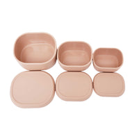 Food-Grade Silicone Lunch Box Set - High Temperature Resistant, 3-in-1 Sealed Bento Container for Storage