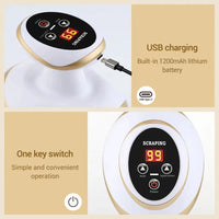 Electric Cupping and Guasha Massager with Heat Therapy and Vacuum Pressure for Home Use