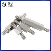 304 Stainless Steel Hex Standoff Studs, Nickel Plated Double-Ended Screws, M3-M6