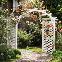 Outdoor Solid Wood Garden Arch Trellis for Climbing Plants