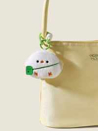 Plush Bird Backpack Charm & Keychain - Cute Animal Doll Pendant for Bags & Keys