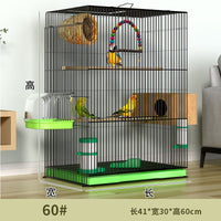 Luxury Tall Bird Cage for Home, Large Villa Design for Parrots, Cockatiels, Peonies, Mynahs, and Breeding