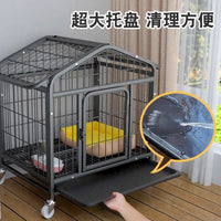 Large Foldable Chicken Coop with Automatic Manure Cleaning Tray for Outdoor Poultry