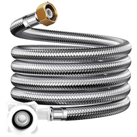 Automatic Washing Machine Inlet Hose Connector with Stainless Steel Braided Extension