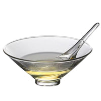 Japanese Style Hammered Glass Matcha Bowl with Spout, High Borosilicate Cold Brew Tea Bowl