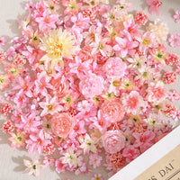 Artificial Silk Flower Assortment for DIY Crafts, Fans, and Decorative Accessories
