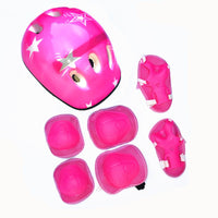 Kids' 7-Piece Protective Gear Set for Roller Skating, Skateboarding, and Cycling - Helmet, Knee, Elbow, and Wrist Pads