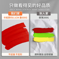 Oil Painting Paper Canvas Texture Cardboard for Acrylic and Gouache, Thickened Art Paper