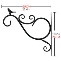 Wall-Mounted Plant Hanger Bracket for Planters, Bird Feeders, Wind Chimes, Lanterns