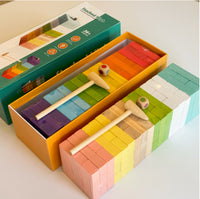 Prince Mom Beechwood Stacking Blocks Game for Kids 3-6 Years Old