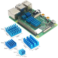 Raspberry Pi 4B Copper Aluminum Heatsink Set with Thermal Adhesive