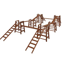 Anji Play Kindergarten Outdoor Climbing Frame Balance Beam Ladder Sensory Integration Sports Equipment 16-Piece Set