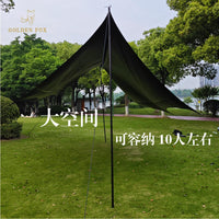 Hexagonal Butterfly Tarp for Outdoor Camping, Sunshade, Rainproof, and Multi-functional Travel