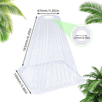 Plant Seedling Protection Covers with Fixing Pegs, Transparent Plastic Dome for Outdoor Garden Vegetable Pest Control