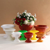 European Roman Style Plastic Flower Pot for Wedding Decor and Home Decoration