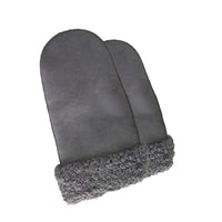 Women's Suede Fleece Lined Mittens for Winter Outdoor Activities
