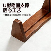 Acrylic Table Sign Holder with Wooden Base for Price Display and Advertisements