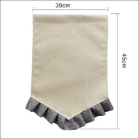 Christmas Wedding Holiday Linen Garden Flag Yard Decoration Guide Flag Blank Hanging Banner